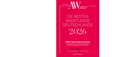 kat von Architektur & Wohnen, das Heinz Tesch Bad & Design als eines der besten Badstudios 2026 anerkennt.